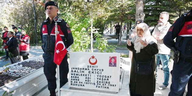 Yozgat Şehitliği’ne hüzünlü ziyaret